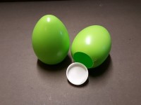 Osterei Kunststoff 13 cm zum Befüllen grün
