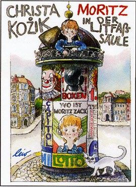 Kozik,Moritz in der Litfaßsäule