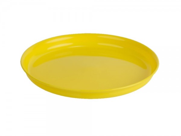 Teller 18 cm gelb Kunststoff