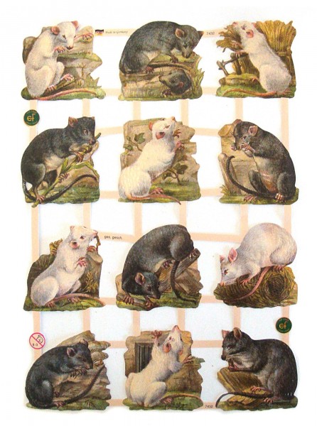 Glanzbilder, Mäuse/Ratten