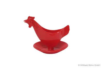 DDR Eierbecher Huhn pink - Hühnereierbecher Sonja PLASTIC DDR Kultartikel