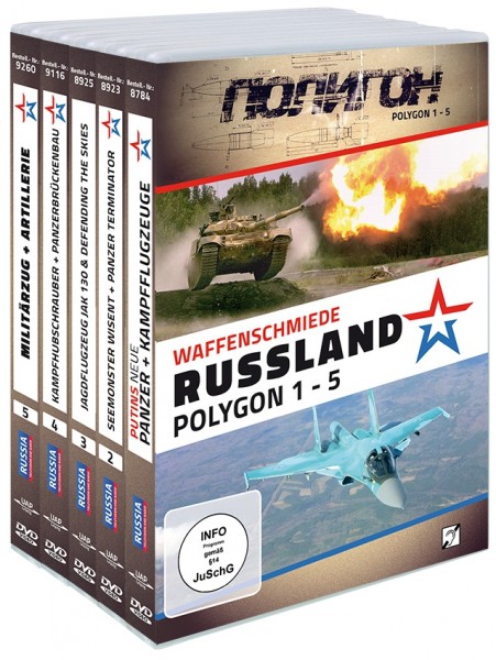 Waffenschmiede Russland Polygon 1-5 (5er DVD-Box)