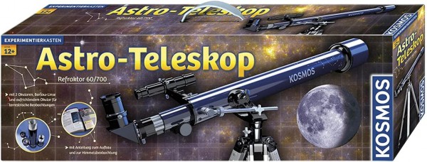 Astro Teleskop Refraktor 60/700, Silver Kosmos 12+