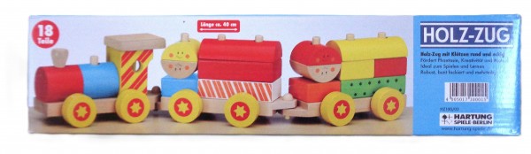 Holzzug / Holzeisenbahn 18 tlg. für Kinder
