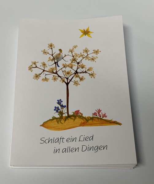 Leporello Nr.7 Zipfelhaus Blütenbilder Gedicht