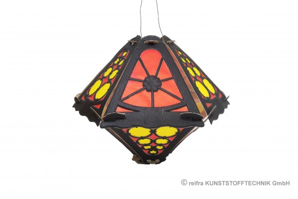 Klapplaterne 6-teilig klein 21 x 19 cm schwarz