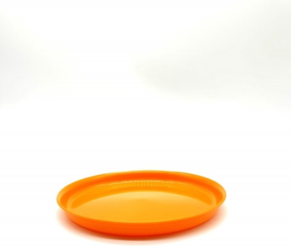 Teller 18 cm orange Kunststoff