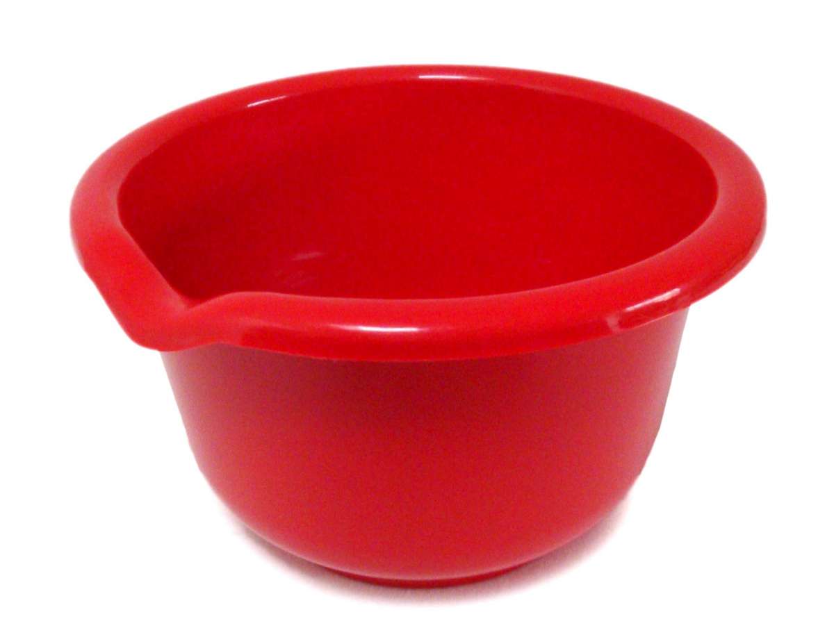 Rührschüssel 2,5 Liter Fuchsia - Backschüssel Aus Kunststoff Mit Anti-Rutsch-Füßen