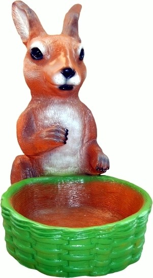 Osterhase mit Korb zum Bepflanzen groß