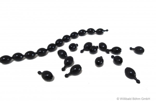 Perlenkette "Elisa", schwarz