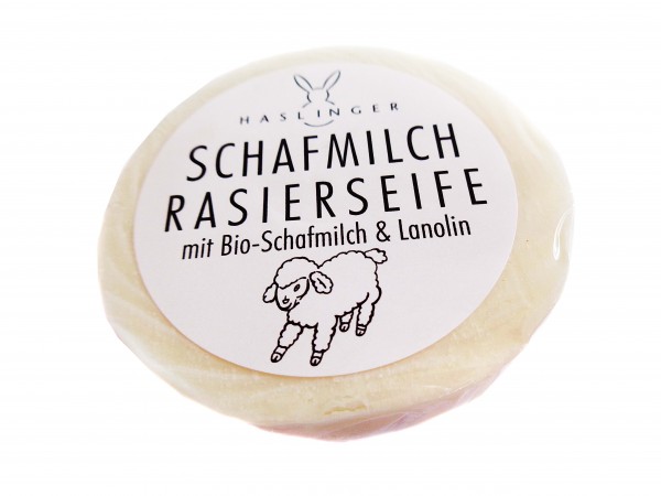 Haslinger Schafmilch Rasierseife  (60g)